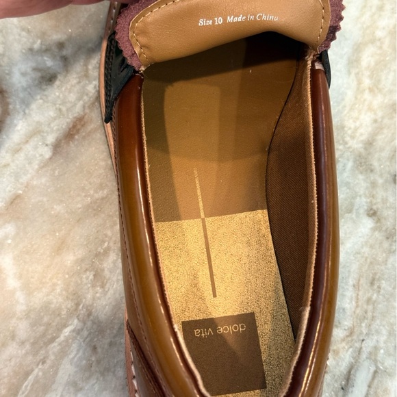 Women’s DOLCE VITA Arabel burgundy multi loafers- Size 10 - Picture 7 of 7